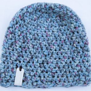 Simple Beanie – Blue Wool Blend Hat