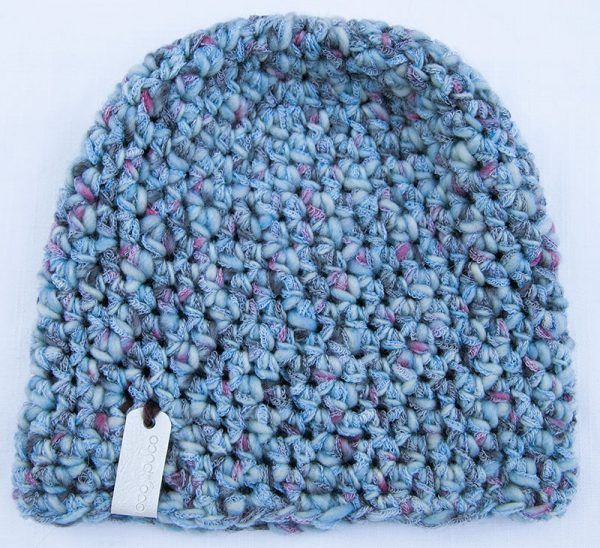 Simple Beanie – Blue Wool Blend Hat