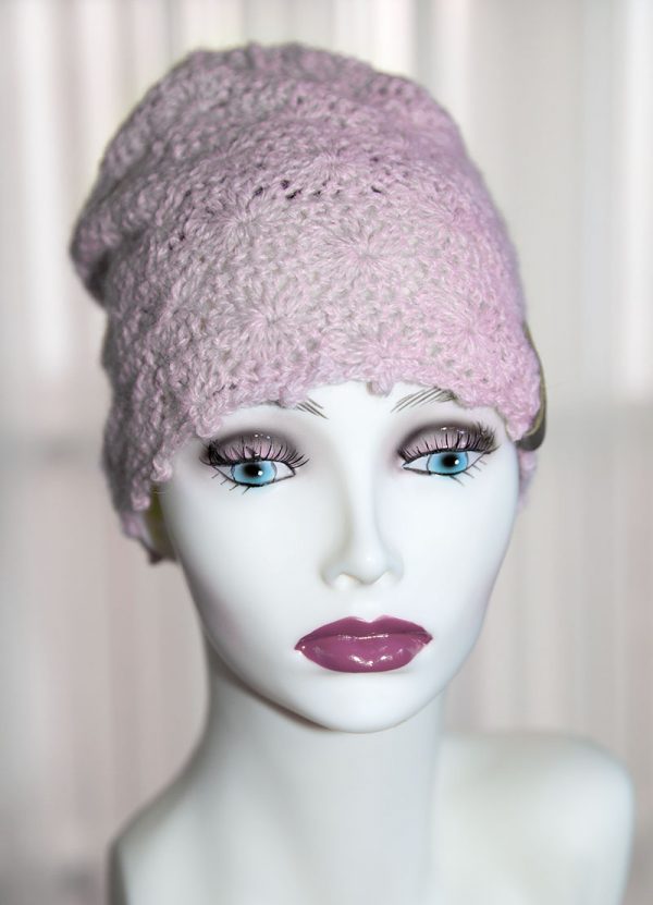 Crochet Signature Beanie Pink