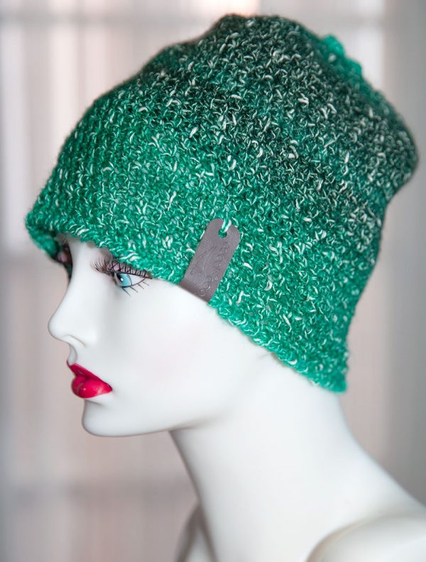 Crochet Simple Beanie Cotton Green Hat